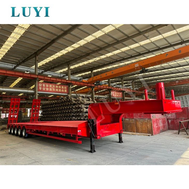 10 Axle Extendable Lowbed Semi Trailer