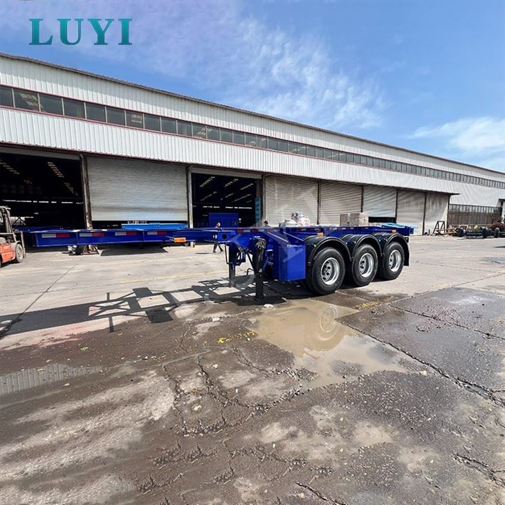 Durable 40FT Low Flatbed Trailer Container Transport Vehicle factory